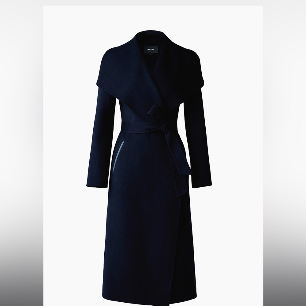 Mackage Belted Light Wool Coat
